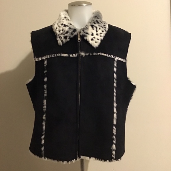 🔥SALE! NWOT, REVERSIBLE, see pics, suede /faux fur, gorgeous 🔥🔥 - Picture 5 of 7